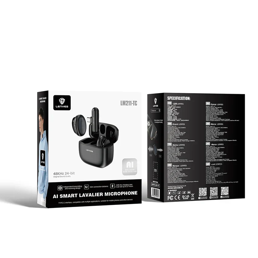 LENYES LM211 Lavalier microphone TC / TYPE-C - Image 2