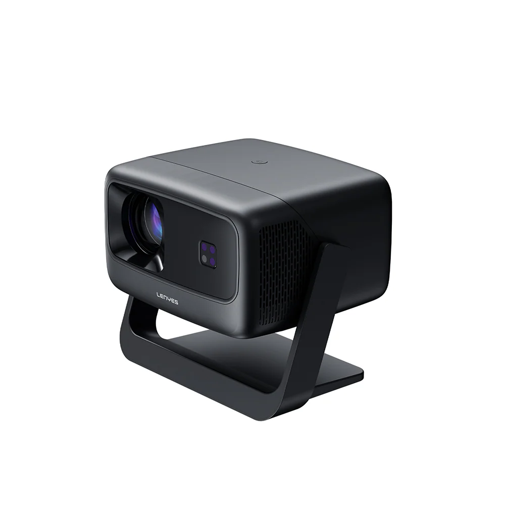 LENYES LPR02 LCD FHD 360 Degree Rotatable Auto Focus Projector - Dark Gray
