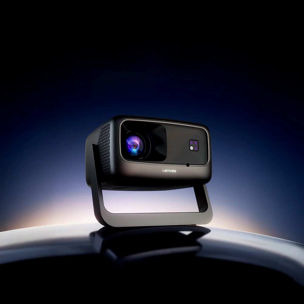 LENYES LPR02 LCD FHD 360 Degree Rotatable Auto Focus Projector - Dark Gray - Image 2