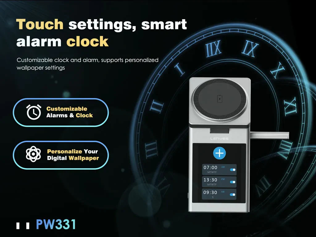 LENYES PW331 3IN1 DIGITAL SCREEN WIRELESS CHARGER - Image 4