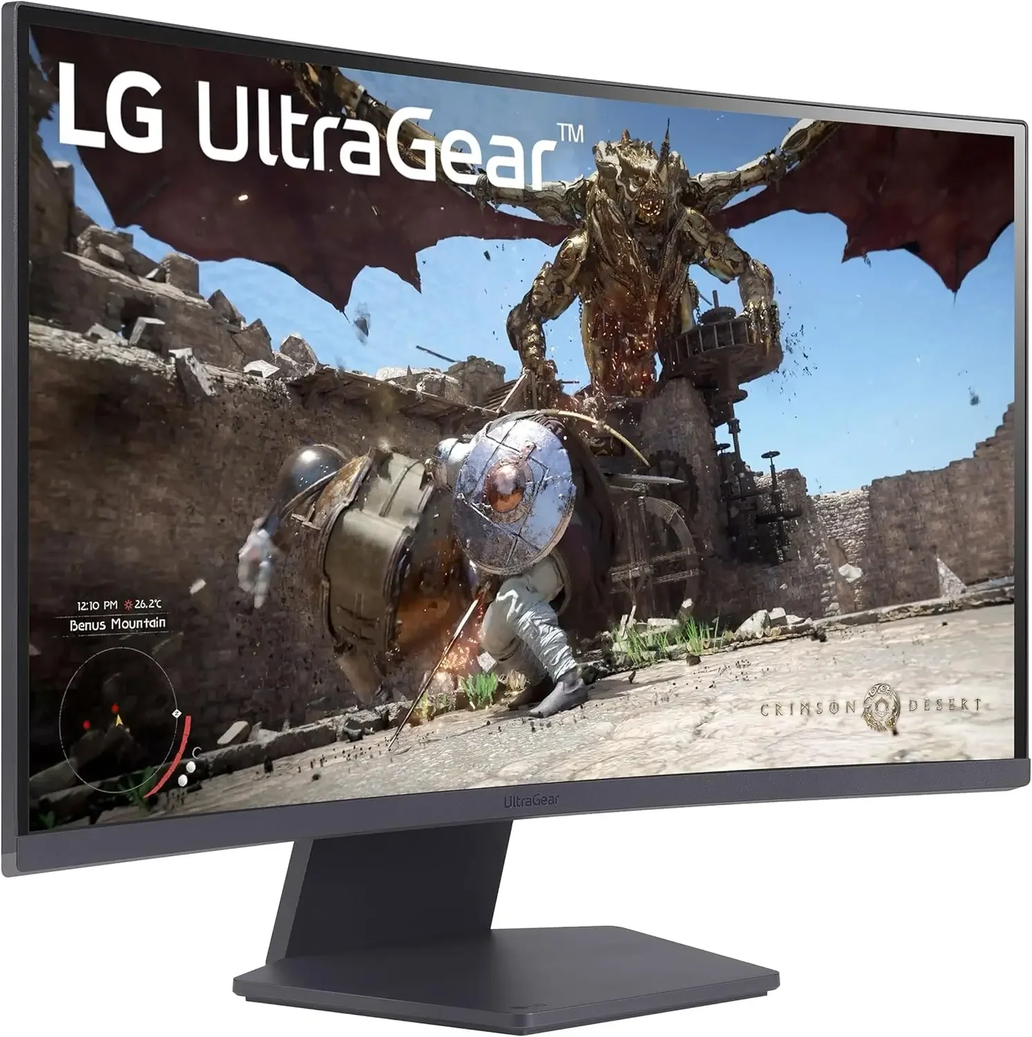 LG 27GS60QC-B 27-inch UltraGear QHD 2K 180Hz 1ms AMD FreeSync HDR10 1000R Curved Gaming Monitor - Image 2