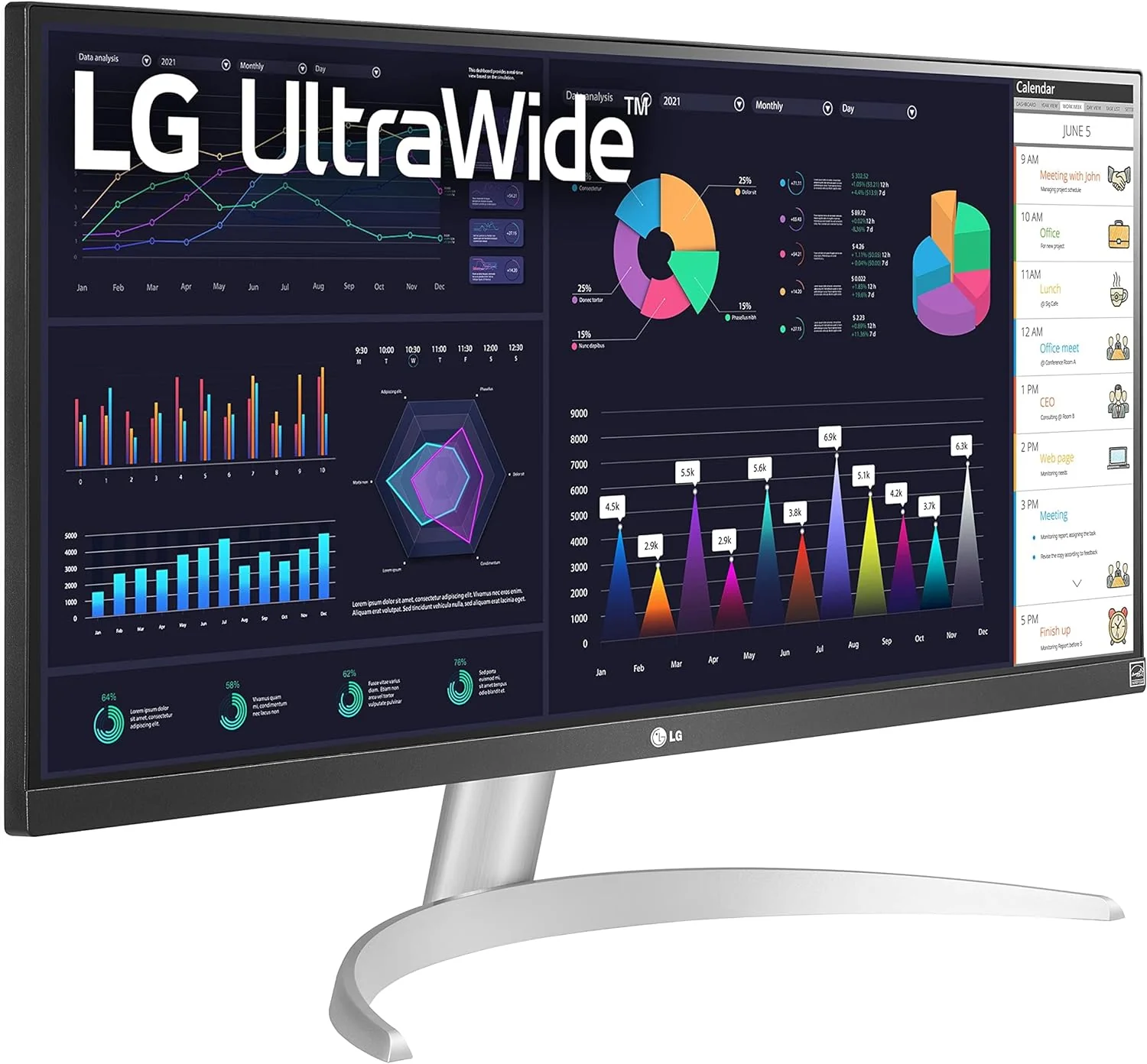 LG 29WQ600-W 29" IPS Ultra Wide Full HD HDR10 Monitor - Image 5