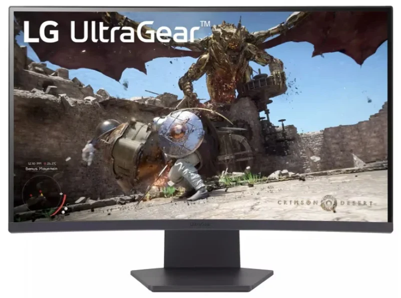 LG 32GS60QC-B 32 UltraGear⢠QHD 2K 180Hz 1ms AMD FreeSync⢠HDR10 1000R Curved Gaming Monitor