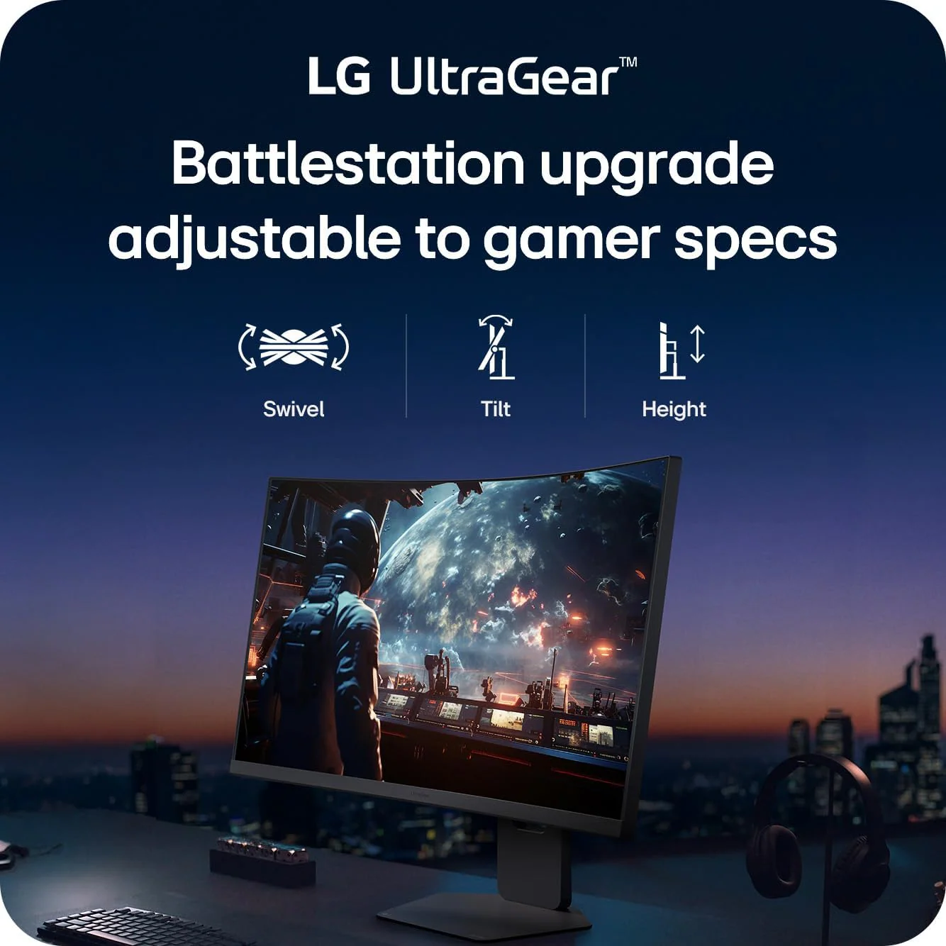 LG 37G800A-B 37" UltraGear Curved 4K 165Hz 1ms UHD Gaming Monitor - Image 4