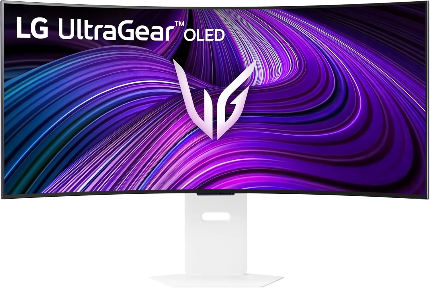 LG UltraGear 39” OLED WQHD 240Hz G-SYNC, FreeSync Premium webOS Curved Gaming Monitor - White - Image 2
