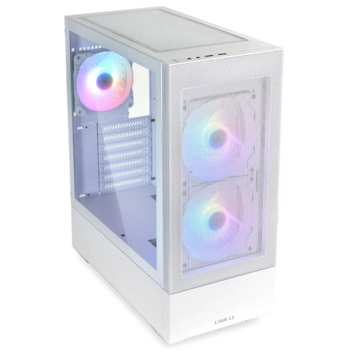 Lian Li LANCOOL 205 MESH C (Black/White) Gaming Case - Image 4