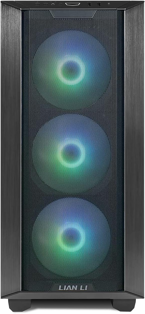 Lian Li LANCOOL 3 (3R-X) MESH ARGB ATX Mid Tower 4x140mm Fans (Black) Gaming Case - Image 3