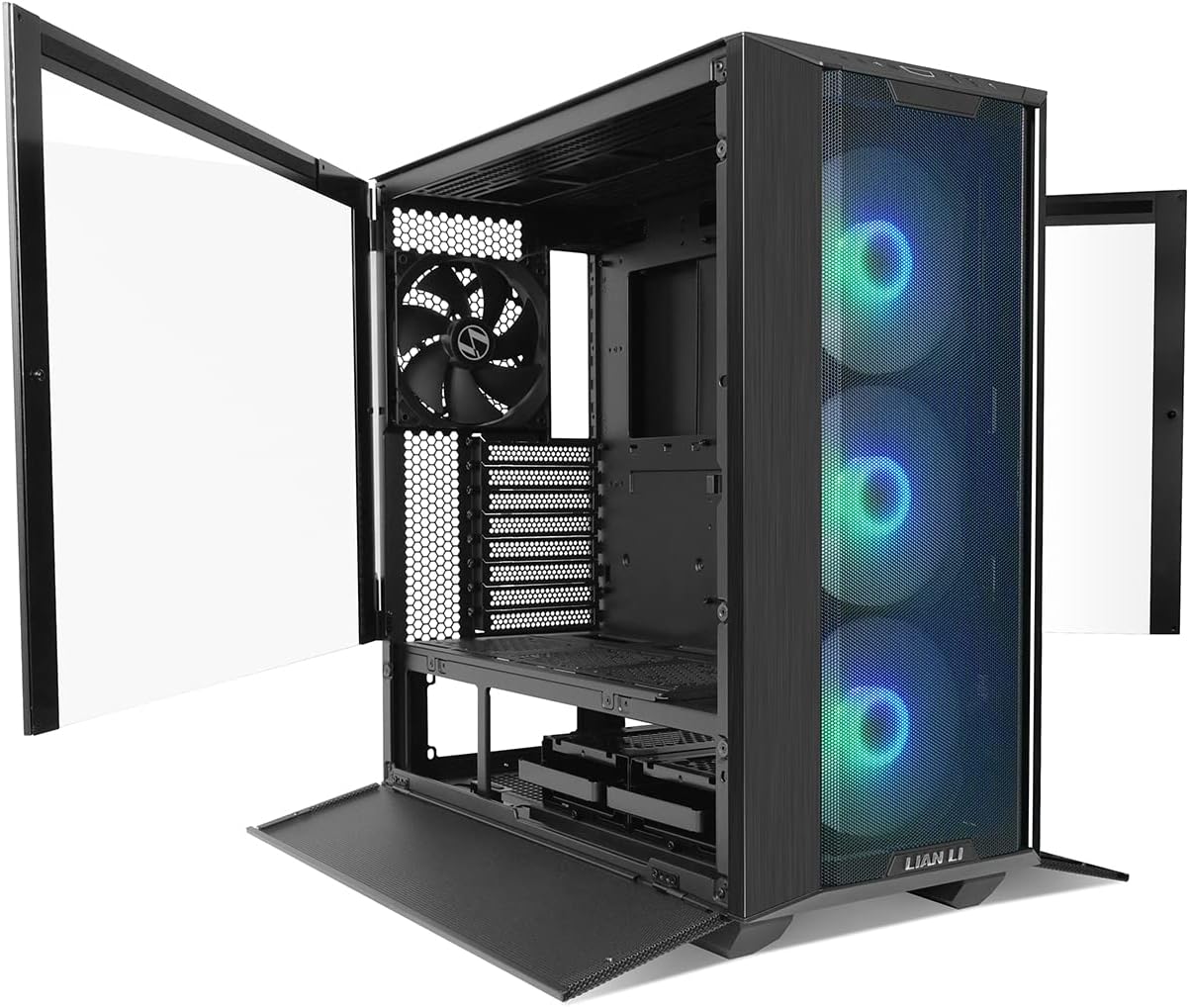 Lian Li LANCOOL 3 (3R-X) MESH ARGB ATX Mid Tower 4x140mm Fans (Black) Gaming Case - Image 4