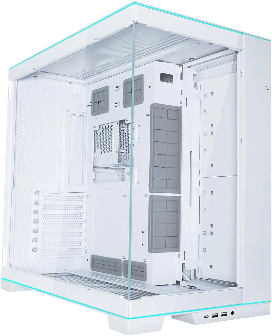 Lian Li O11 Dynamic EVO RGB Edition (White) Mid Tower 2 Sided Tempered Glass Gaming Case