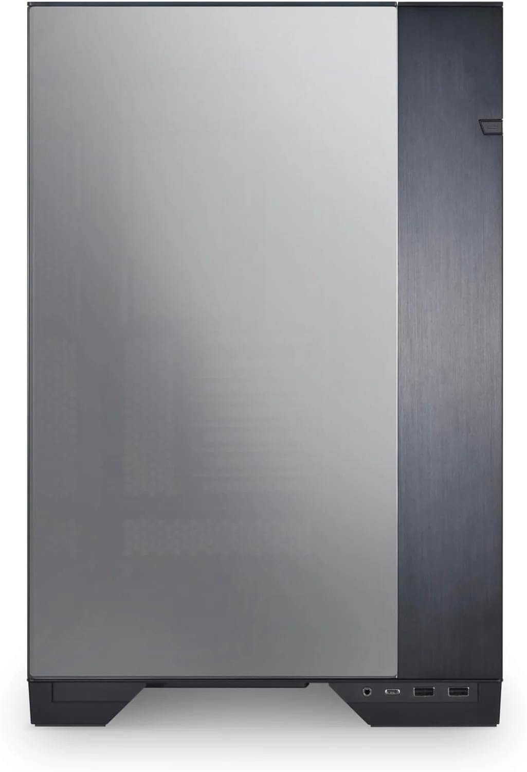 Lian Li O11 Vision -Three Sided Tempered Glass Panels  - Dual-Chamber ATX Mid Tower (Chrome) GAMING CASE - Image 3