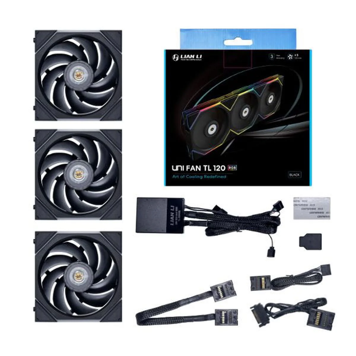 Lian Li UNI Fan TL120 Kit 3 Packs Dual Zone Lighting Effect  ARGB 120mm LED - Image 3