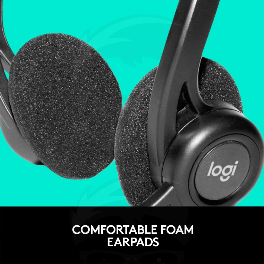 Logitech 960 USB Noise-cancelling w/ Mute Button Stereo Headset - Image 6