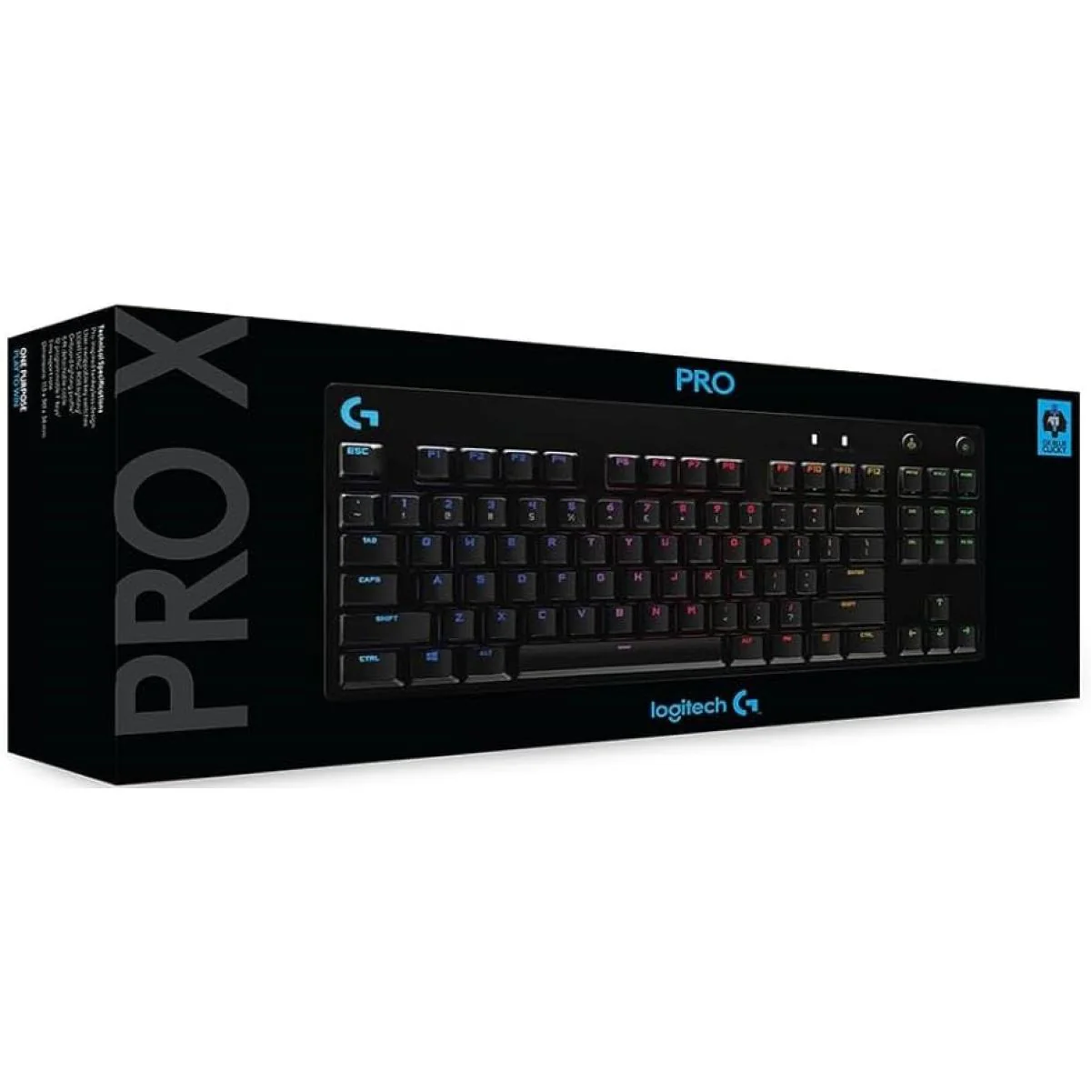 Logitech G Pro X TKL Wired Mechanical Swappable Switches LIGHTSYNC RGB Detachable Cable 12 Programmable F-keys GX Blue Clicky Switches - Black - Image 2