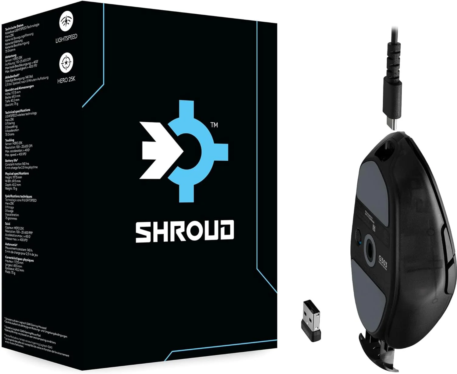 Logitech G303 Shroud Edition Wireless Gaming Mouse - Image 2