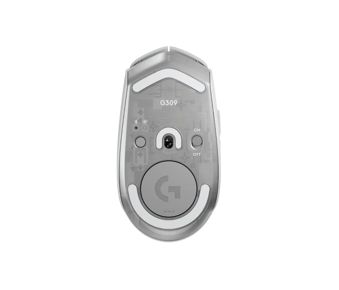 Logitech G309 Lightspeed Wireless Gaming Mouse Lightweight LIGHTFORCE Hybrid Switches Hero 25K Sensor Buttons PC & Mac - White - Image 4