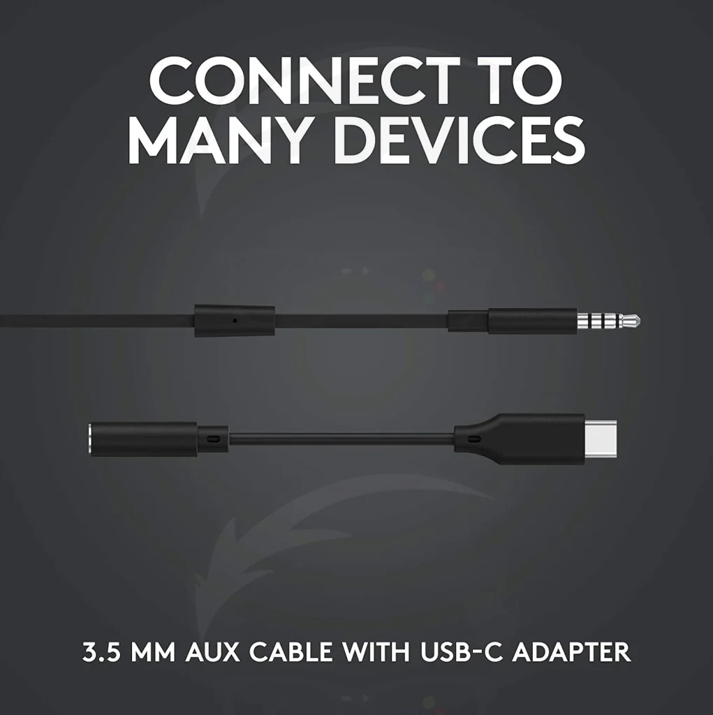 Logitech G333 GAMING EARPHONES WITH MIC - BLACK - Image 2