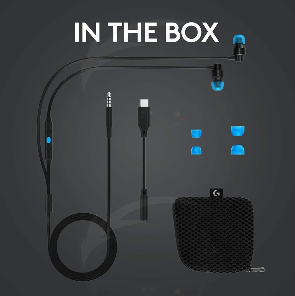 Logitech G333 GAMING EARPHONES WITH MIC - BLACK - Image 5