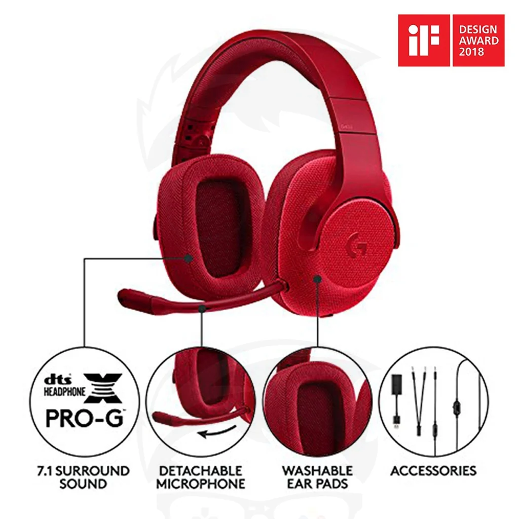 Logitech G433 7.1 Wired Surround Gaming Headset - Image 11
