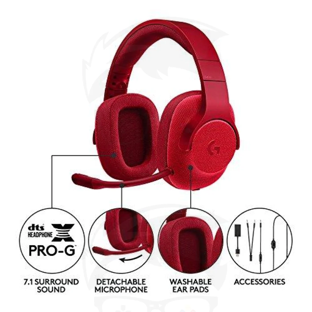 Logitech G433 7.1 Wired Surround Gaming Headset - Image 12