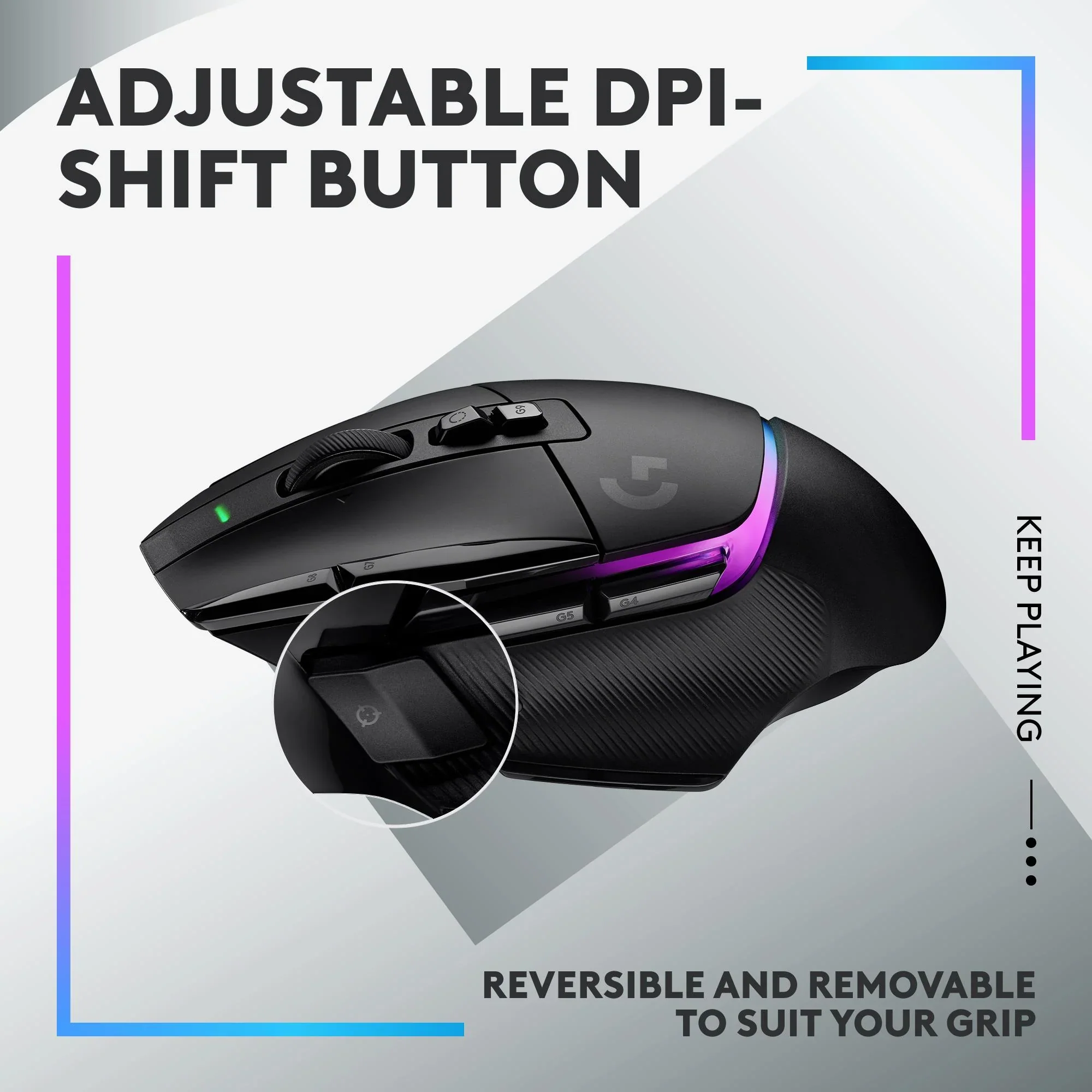 Logitech G502 X Plus Lightspeed Wireless RGB BLACK Gaming Mouse - Image 5