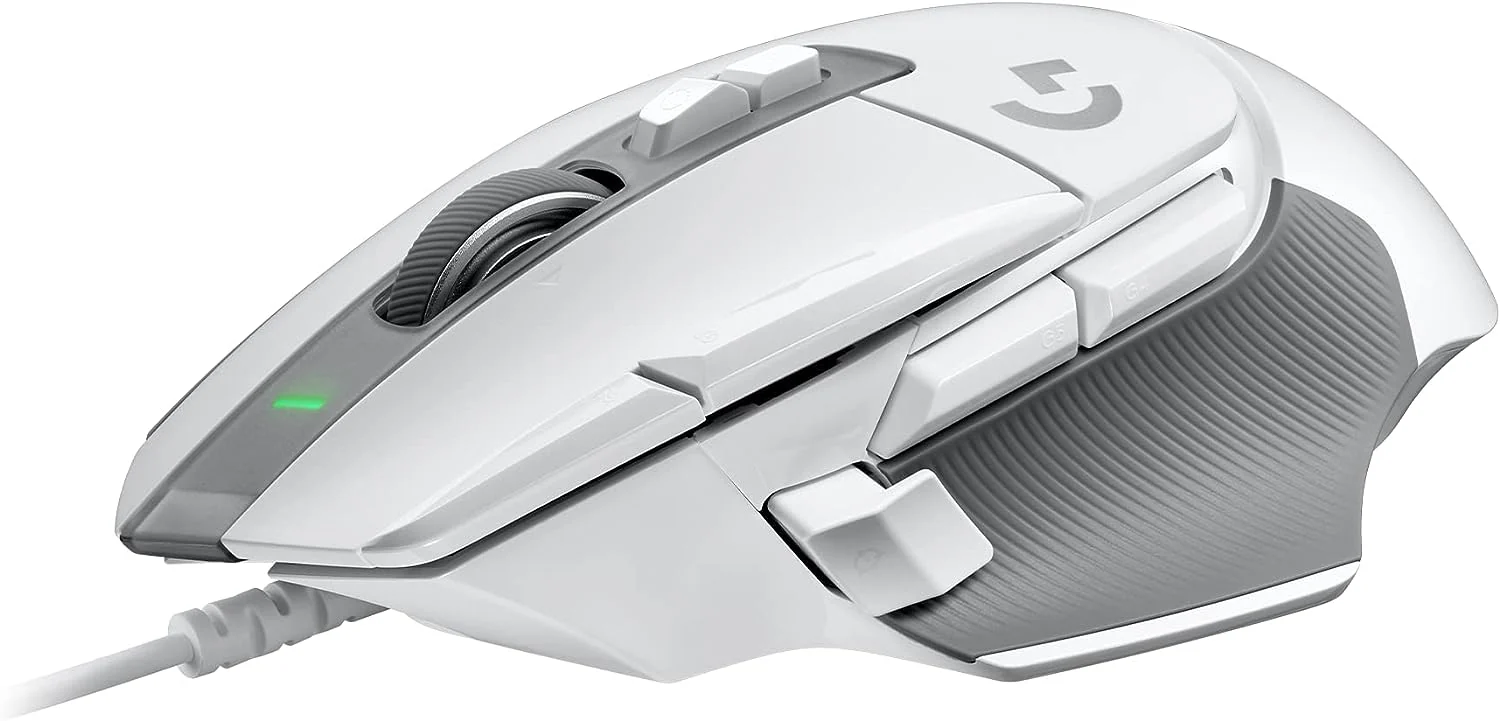 Logitech G502 X Wired Gaming Mouse - LIGHTFORCE  HERO  - White - Image 2
