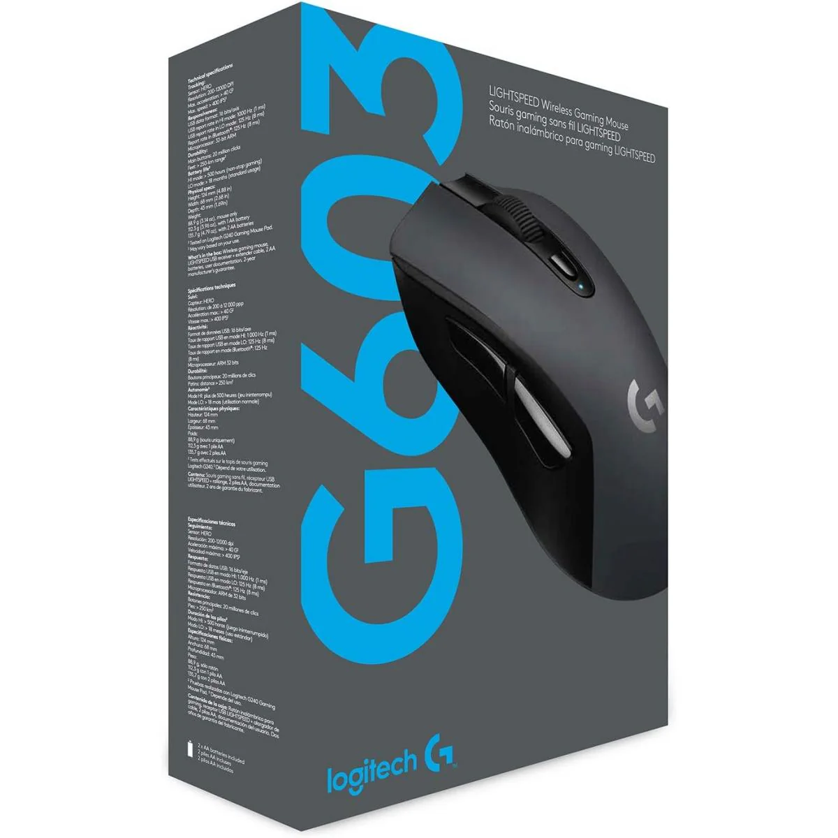 Logitech G603 HERO Lightweight Wireless Gaming Mouse - Image 6