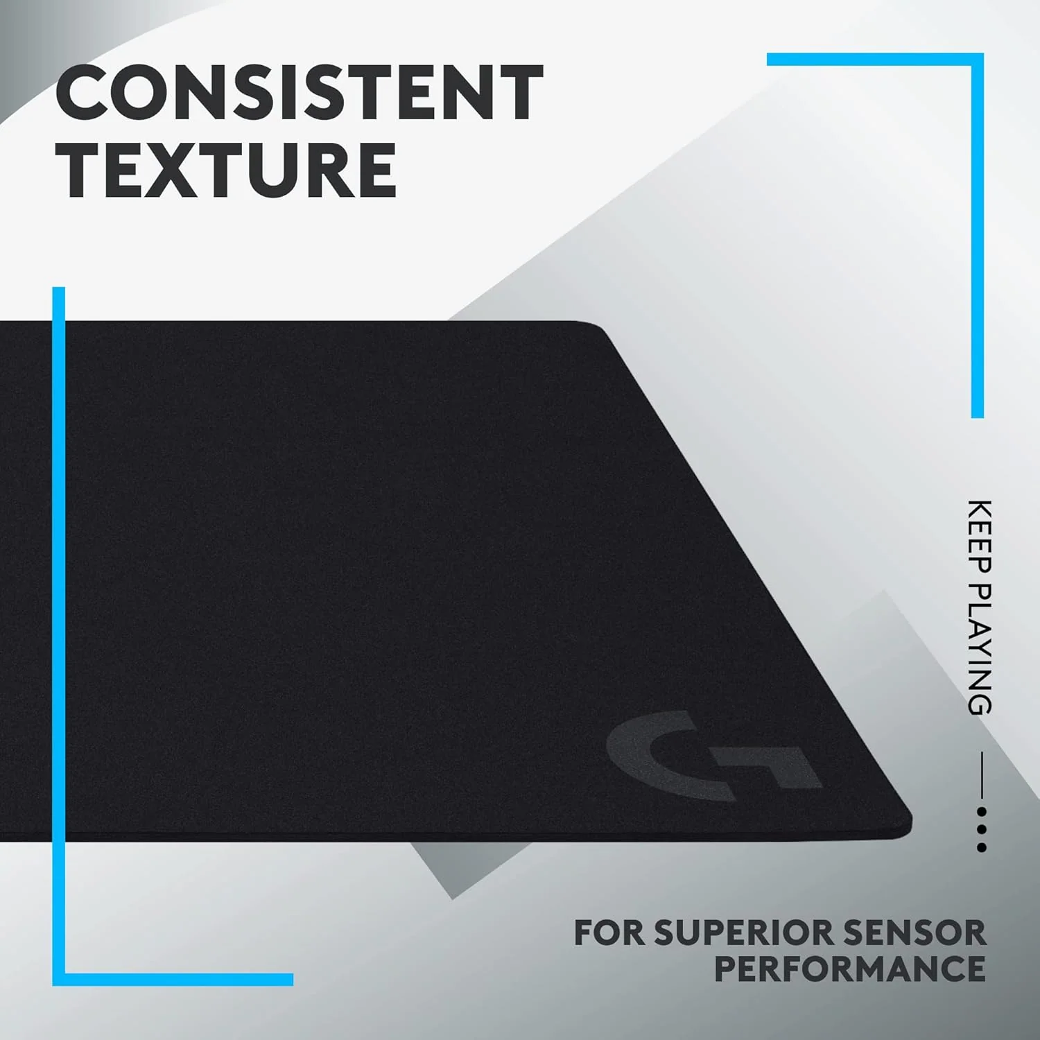 Logitech G840 XL Cloth Gaming Mouse Pad - Black - Image 3