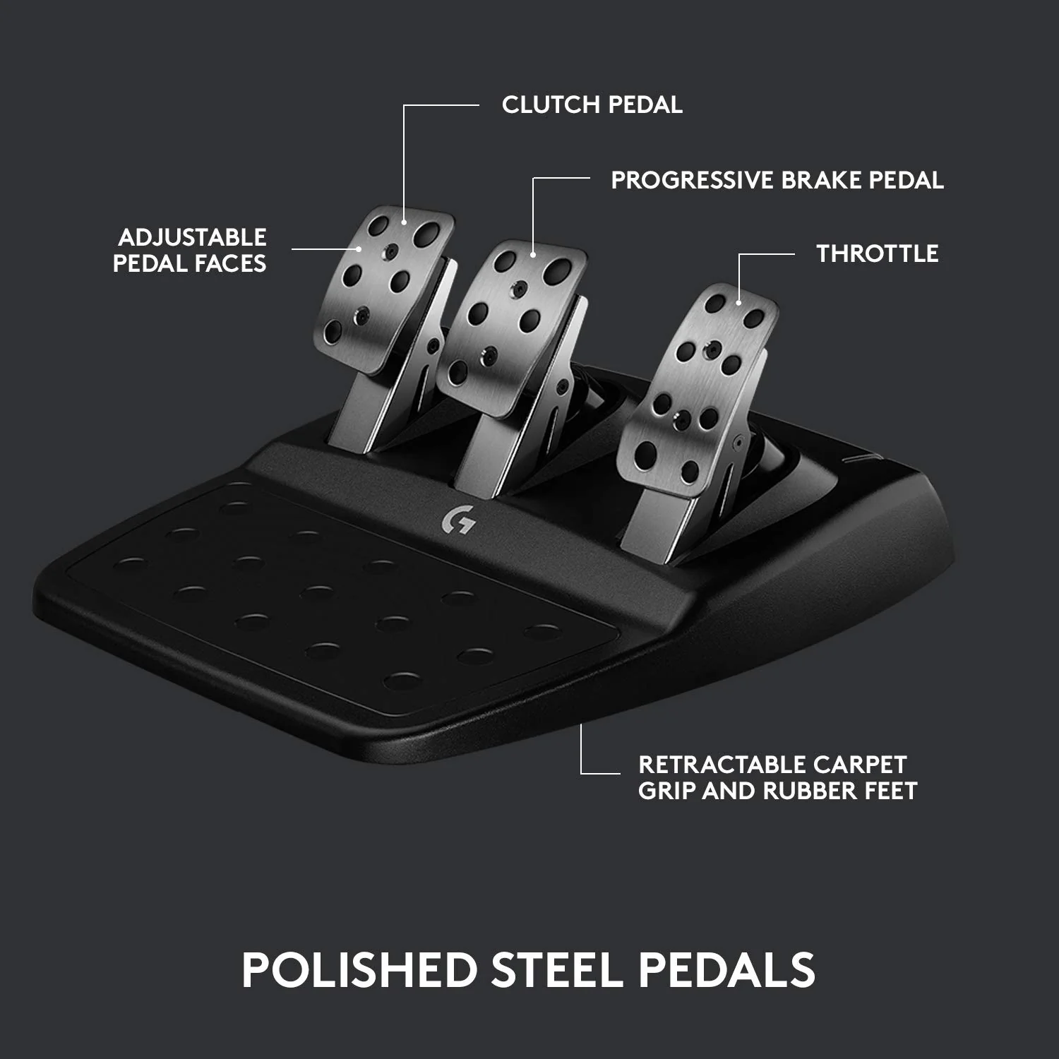Logitech G923 Racing Wheel and Pedals for PS5, PS4 and PC - Image 4