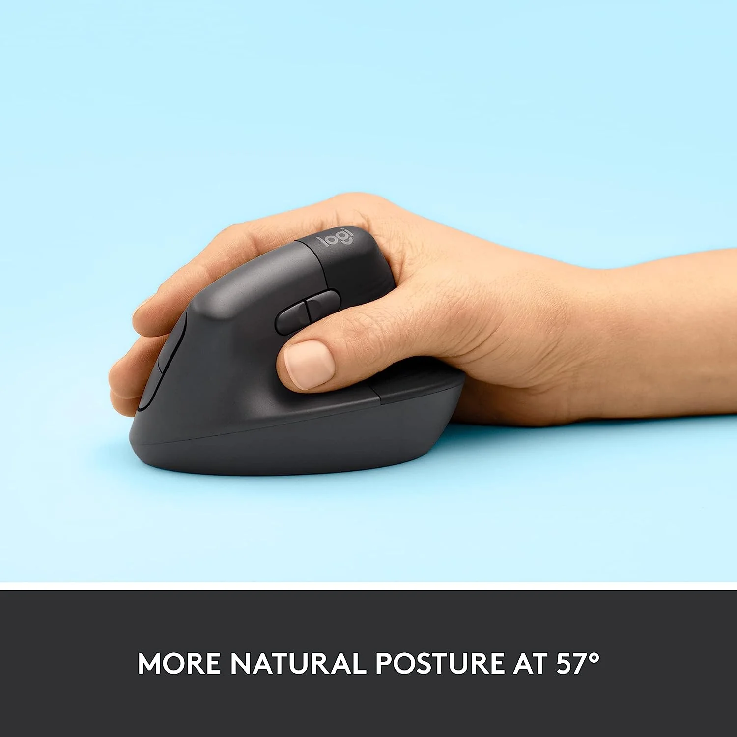 Logitech Lift Wireless Vertical Ergonomic Mouse for Business - Image 2