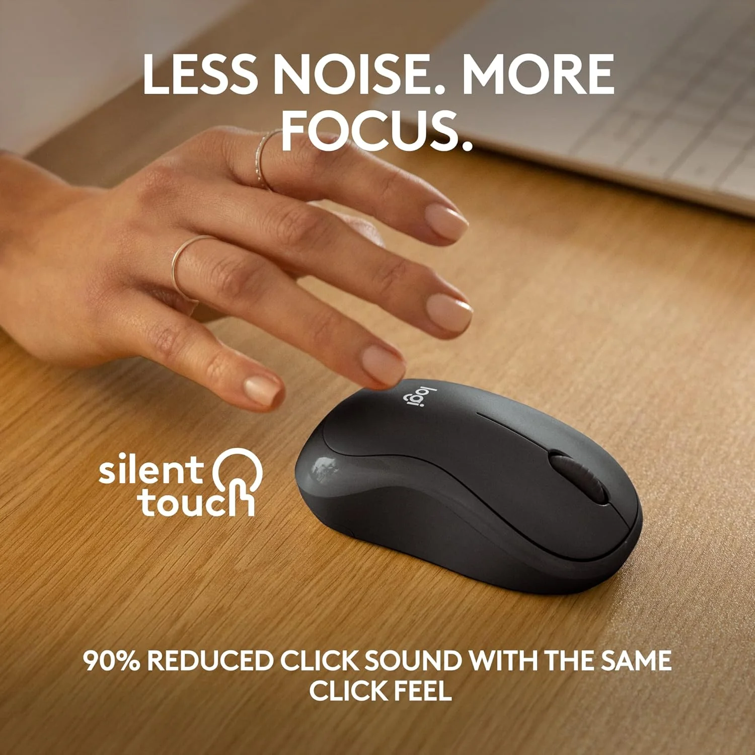 Logitech M240 Silent Bluetooth Mouse with Comfortable Shape - Graphite - Image 4