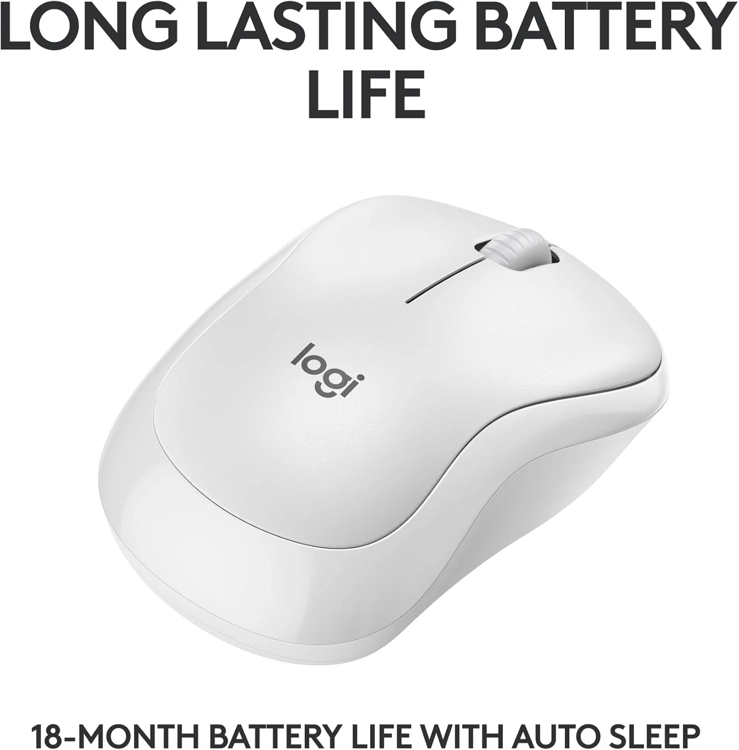 Logitech M240 Silent Bluetooth Mouse with Comfortable Shape - Off White - Image 3