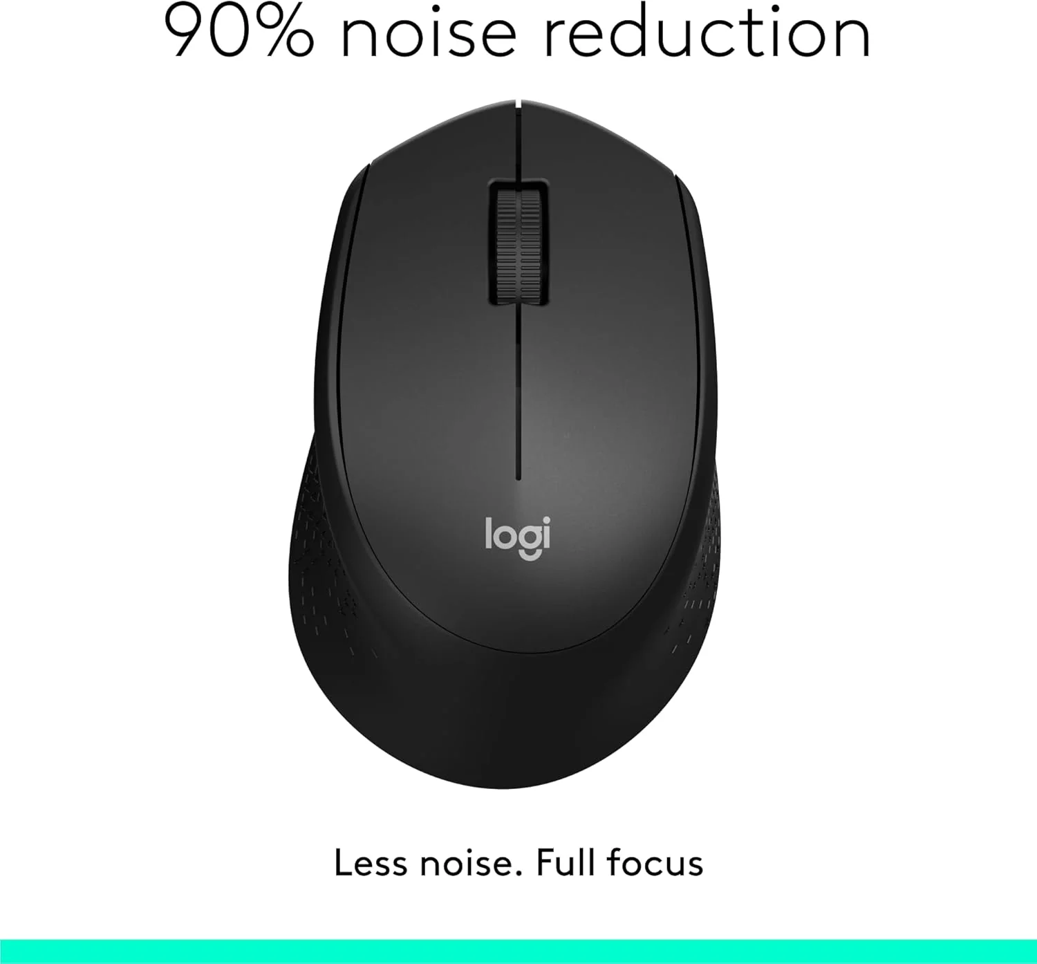 Logitech M330 SILENT PLUS Wireless BLACK Mouse - Image 2