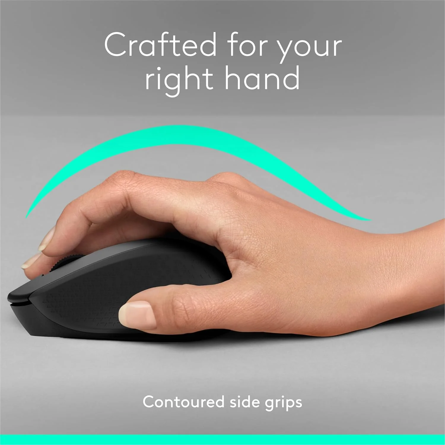 Logitech M330 SILENT PLUS Wireless BLACK Mouse - Image 3
