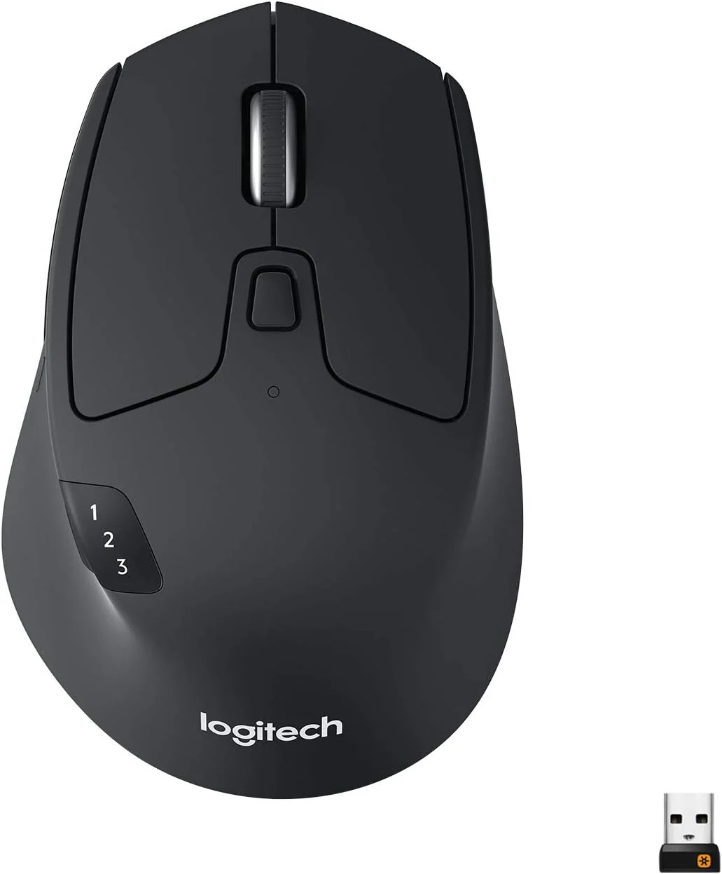 Logitech M720 Triathlon Multi-Device Wireless & Bluetooth Mouse Windows & Apple Mac - Black
