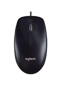 Logitech M90 Full-Size Wired Mouse - Black