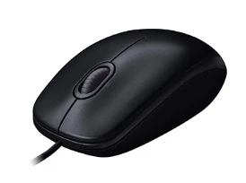 Logitech M90 Full-Size Wired Mouse - Black - Image 3