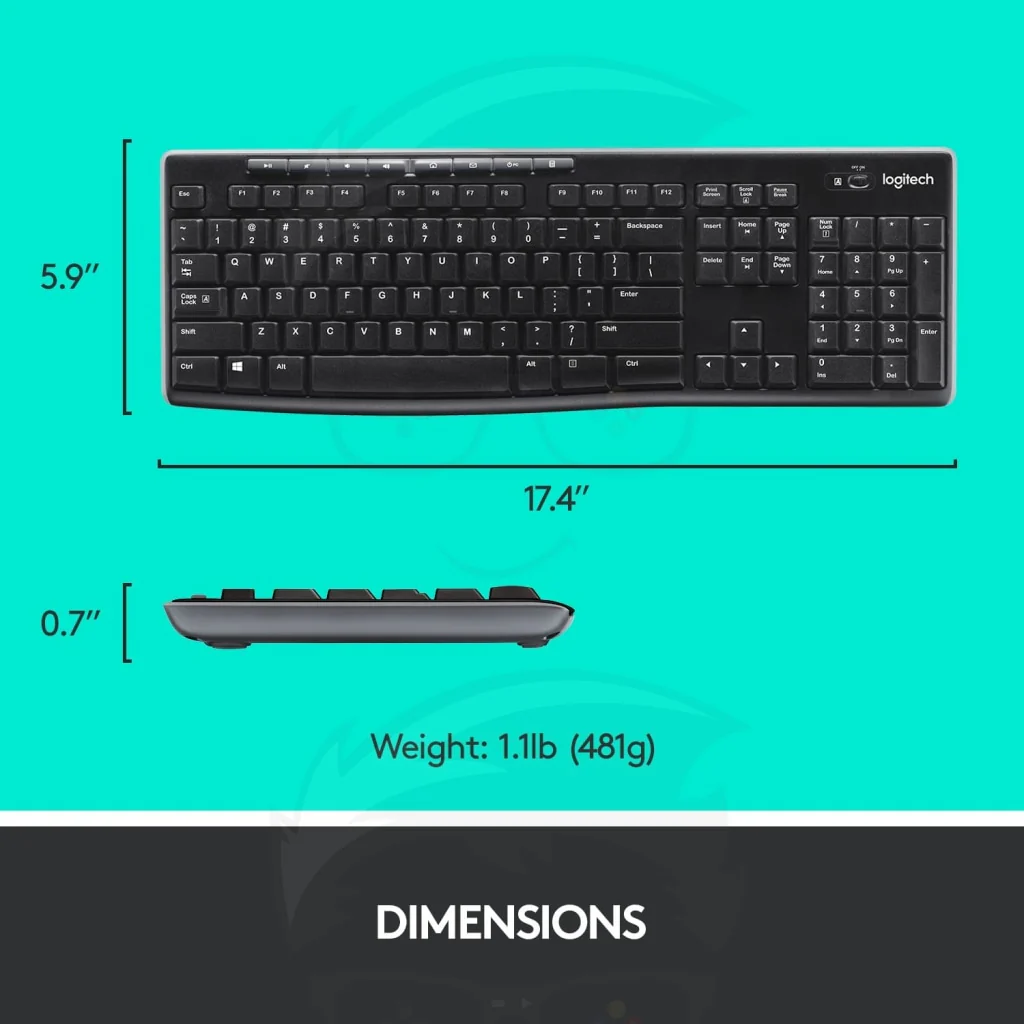 Logitech MK270 Wireless Keyboard And Mouse Combo - Image 4