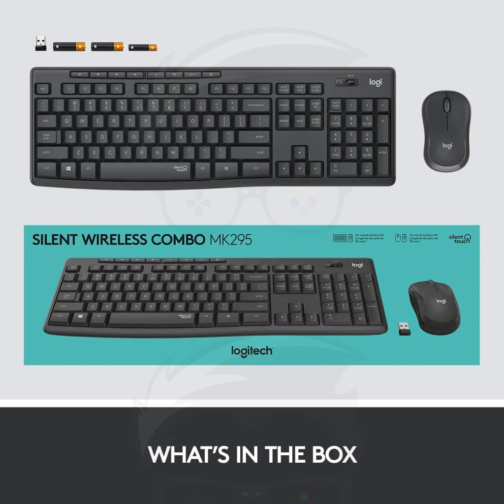Logitech MK295 Silent Wireless Keyboard and Mouse - Image 2