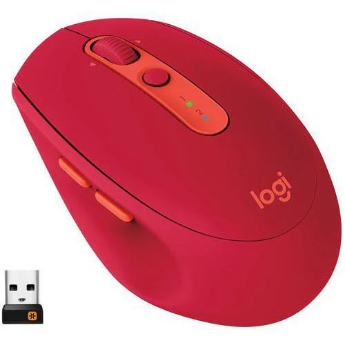 Logitech M590 Silent Mouse - Red - Image 2