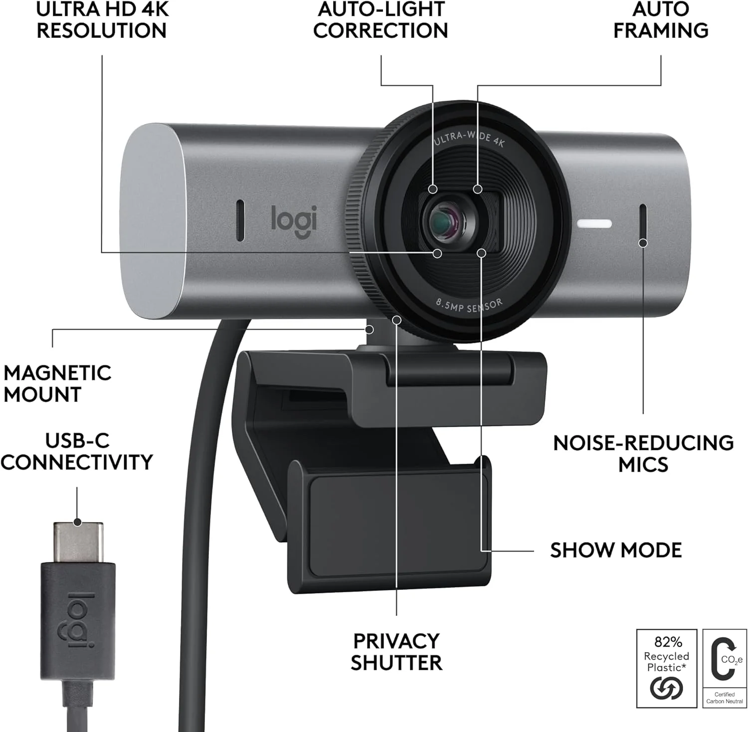 Logitech MX Brio Ultra HD 4K Streaming Webcam - Image 3