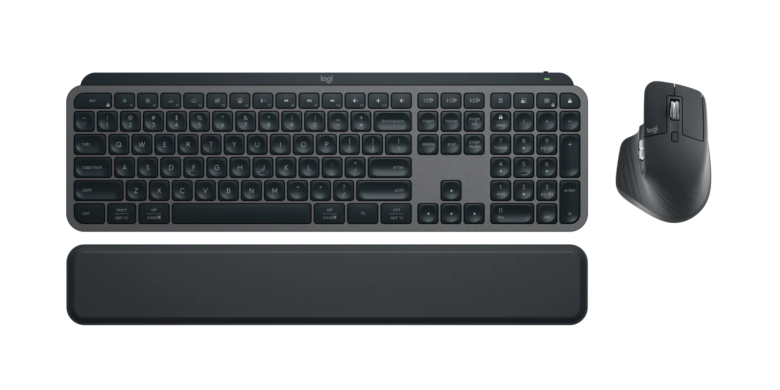Logitech MX Keys S  Wireless Keyboard + Mouse Combo - Graphite Black