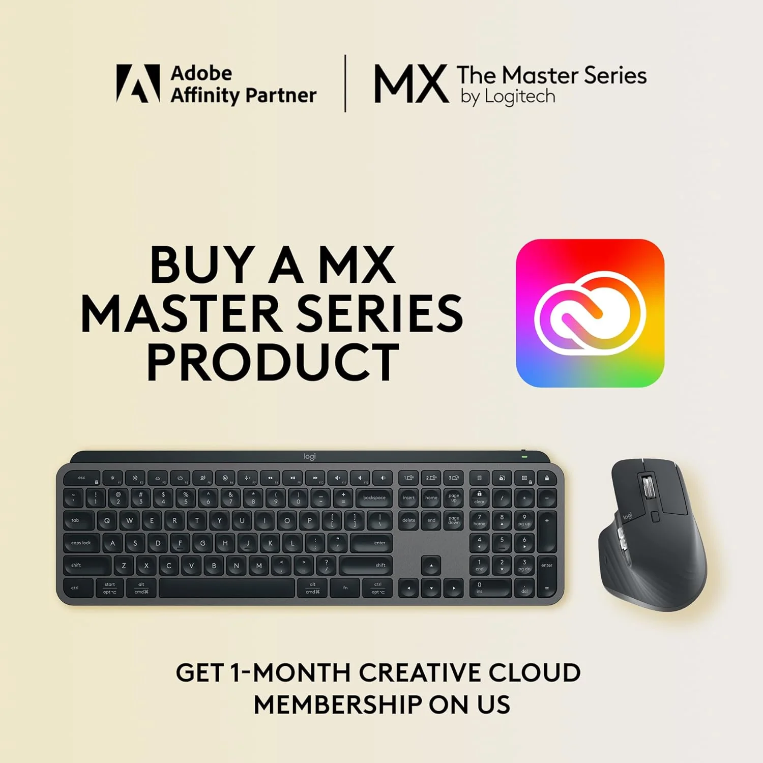Logitech MX Keys S  Wireless Keyboard + Mouse Combo - Graphite Black - Image 5