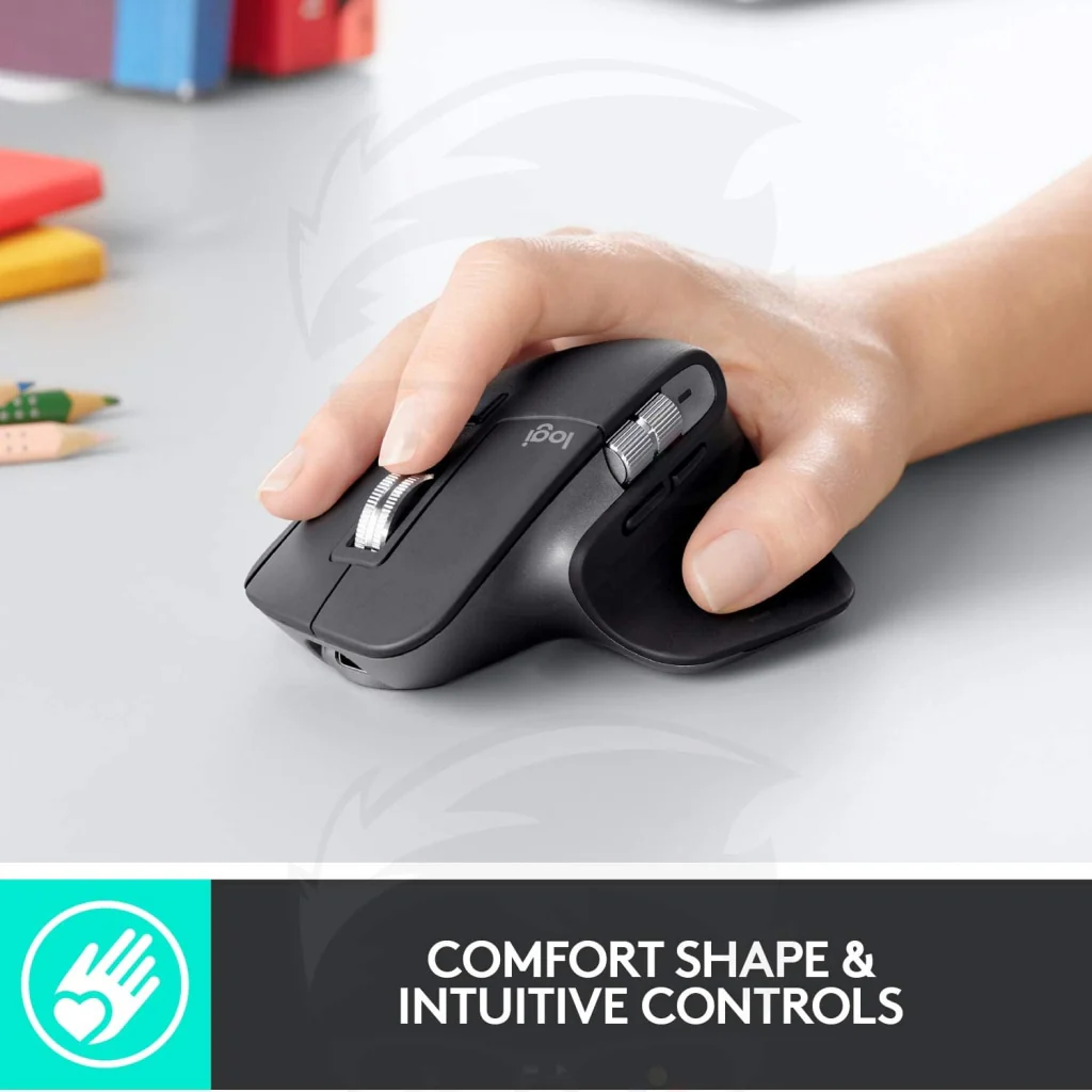 Logitech MX MASTER 3 ADVANCED Wireless MOUSE - Black - Image 3