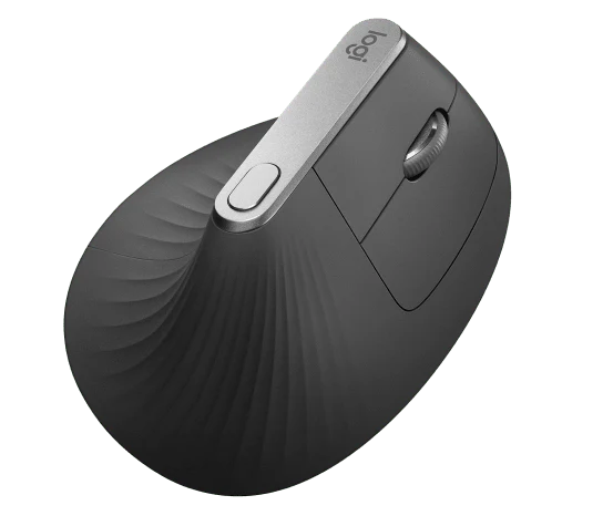 Logitech MX Vertical Ergonomic Wireless Mouse - Black - Image 4
