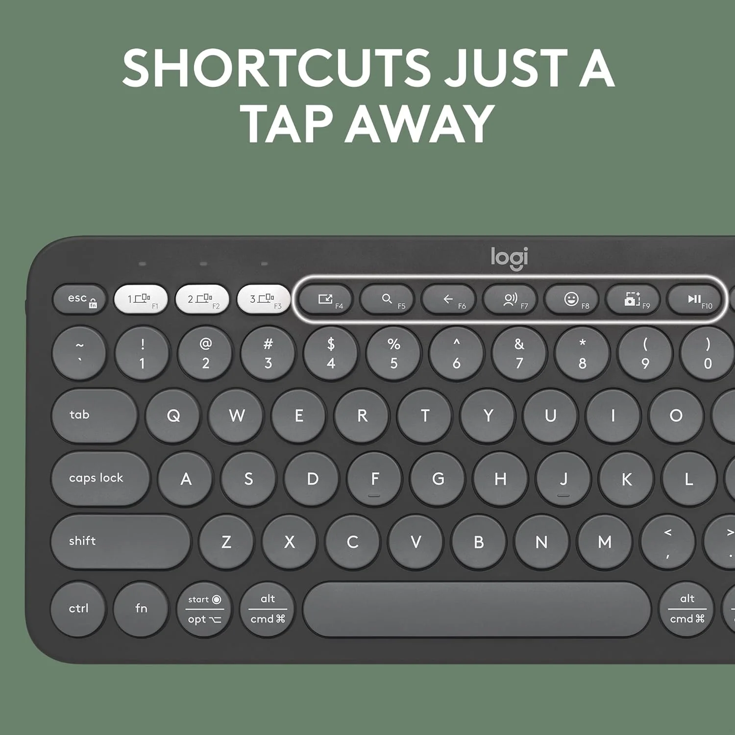 Logitech Pebble Keys 2 K380s, Multi-Device Bluetooth Wireless Keyboard - Image 5