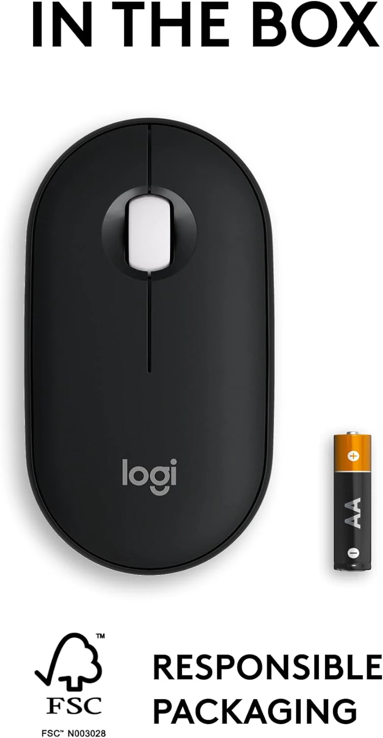 Logitech Pebble Mouse 2 M350s Slim Bluetooth Wireless Mouse - Image 2