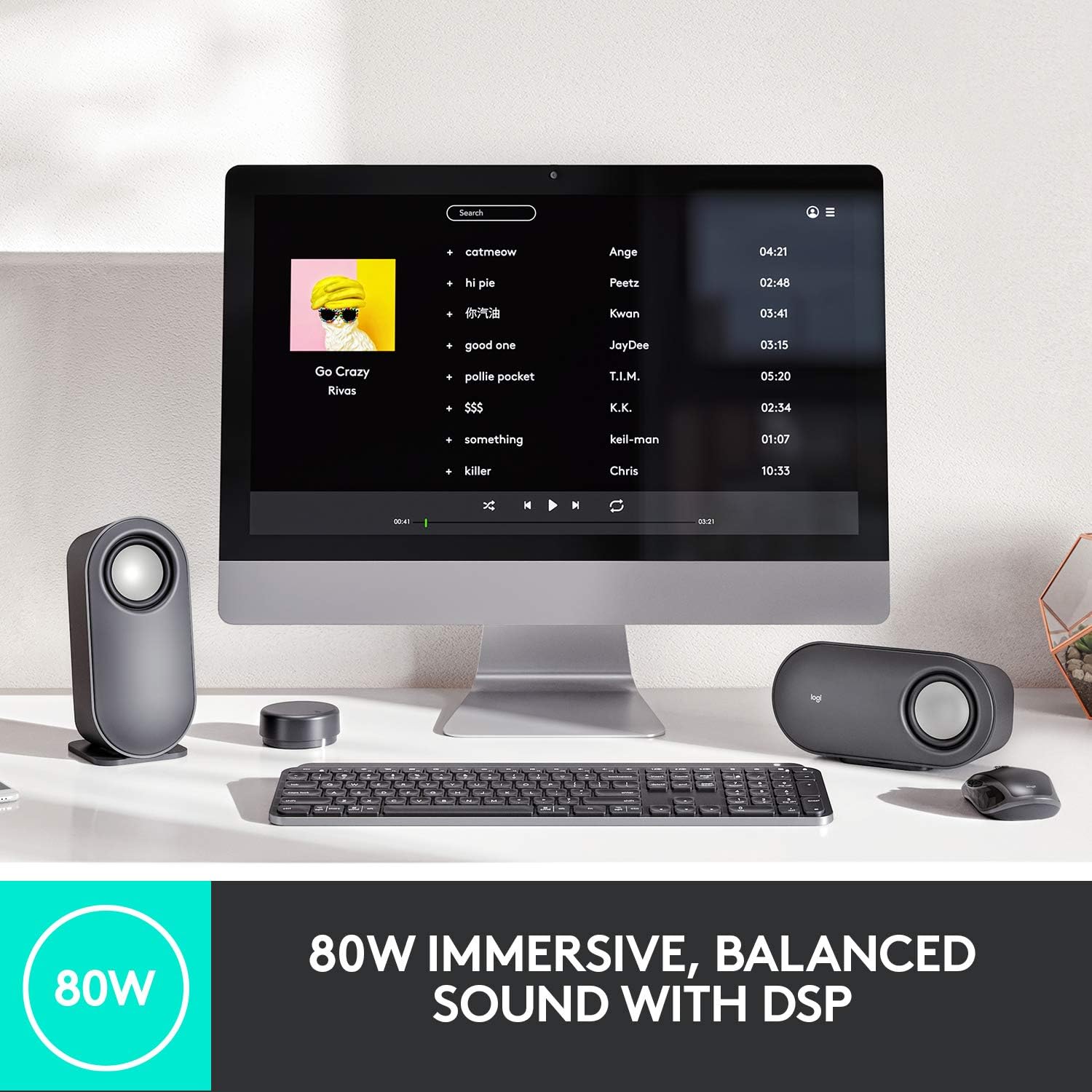 Logitech Z407 Bluetooth Computer Speakers with Subwoofer and Wireless Control - Image 3