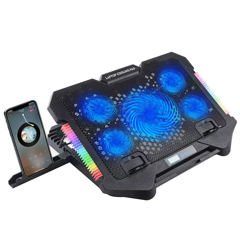 LS Premium Cooling Pad Stand S500 17.3 inch- 5 fan