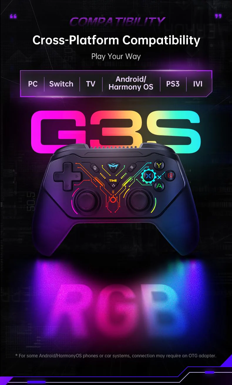 Machenike G3S Wireless Gaming Controller - Black - Image 3