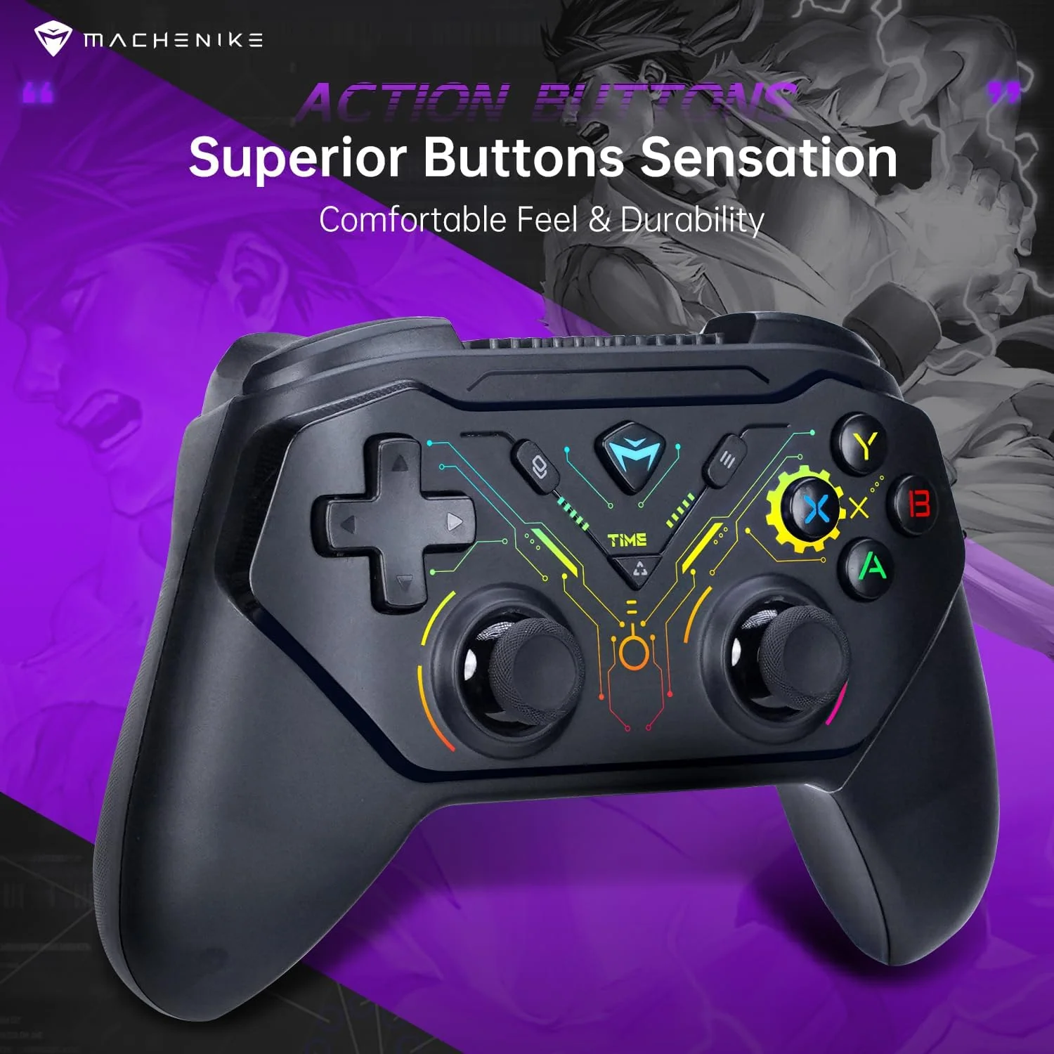 Machenike G3S Wireless Gaming Controller - Black - Image 5